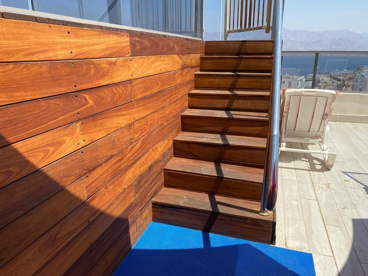 埃拉特Stunning Penthouse With Sea Views And Private Heated Pool公寓 外观 照片