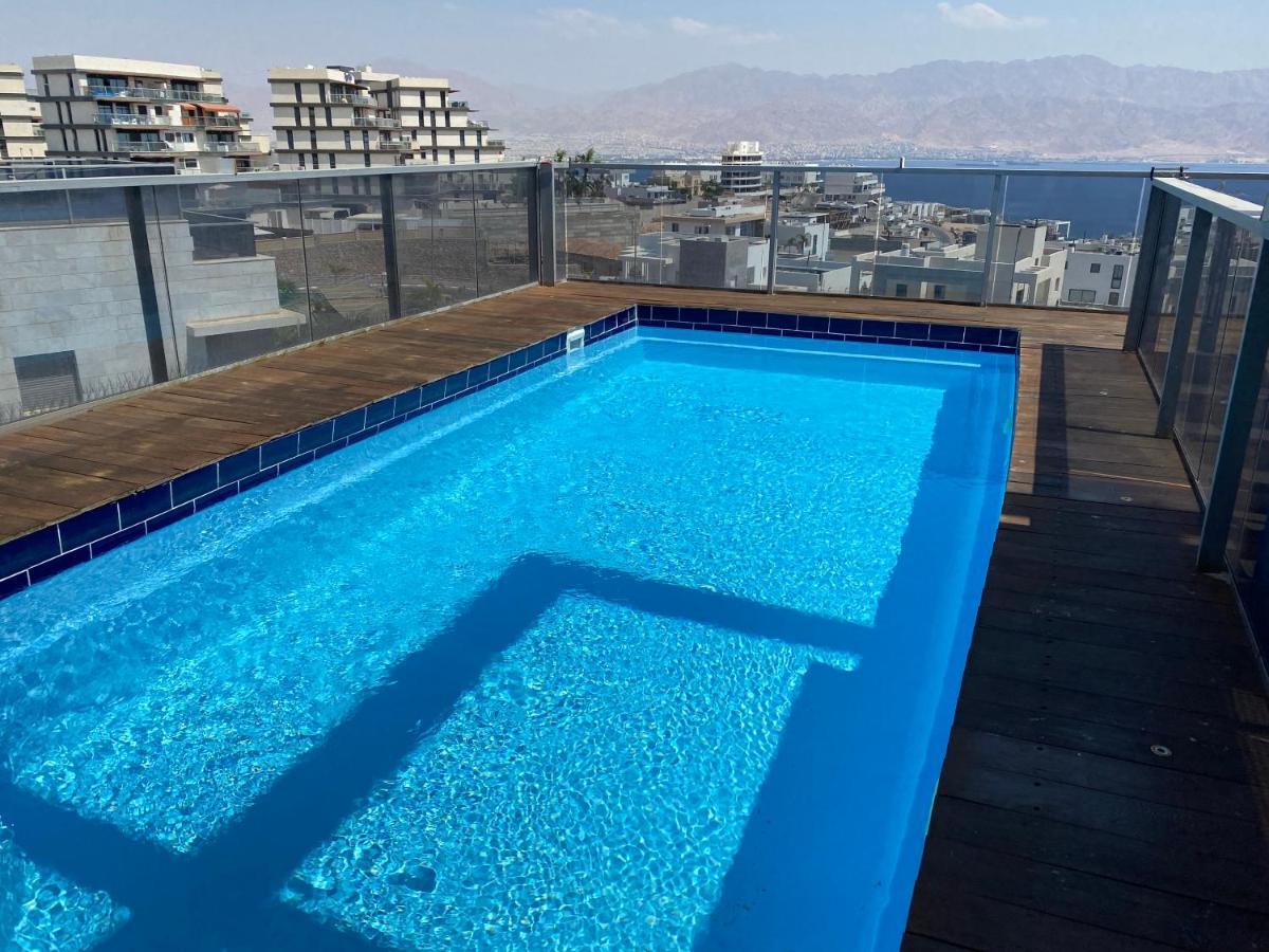 埃拉特Stunning Penthouse With Sea Views And Private Heated Pool公寓 外观 照片