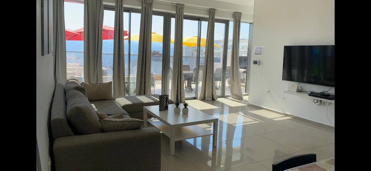埃拉特Stunning Penthouse With Sea Views And Private Heated Pool公寓 外观 照片