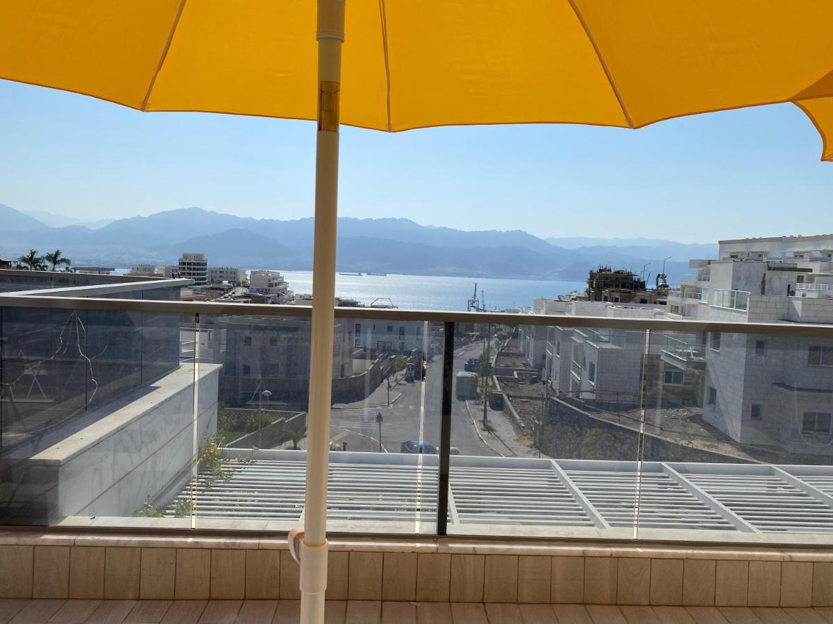 埃拉特Stunning Penthouse With Sea Views And Private Heated Pool公寓 外观 照片
