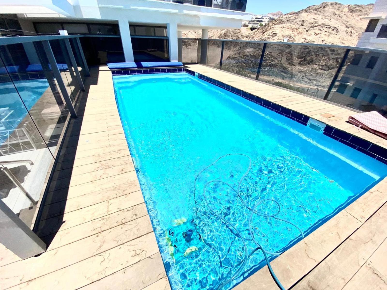 埃拉特Stunning Penthouse With Sea Views And Private Heated Pool公寓 外观 照片